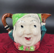 Sairey Gamp Lingard England Two Face Pitcher Based on  Dickens Character... - $25.09