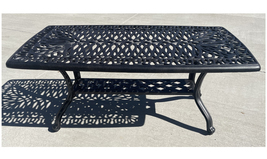 Patio Coffee Table Elisabeth outdoor Furniture Cast Aluminum Bronze. - £306.11 GBP