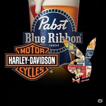 Harley Davidson Motorcycle  Metal Sign 8x12in  Garage  Pabst Playboy 58 - $24.74