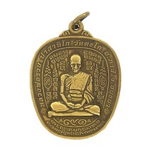 Amuleto tailandés Phra LP Ruay Wat Tako Temple Magic Vintage Latón Oro... - £11.85 GBP