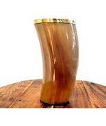 Natural OX Horn Glass Perfect for Beer and Decoration Best Gift for Viki... - £29.27 GBP