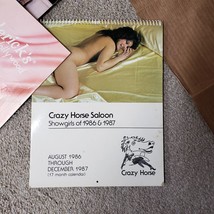 RARE Crazy Horse Saloon Showgirls of 1986 and 1987 17-Month Calendar Alaska AK - $121.59