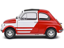 1965 Fiat 500 L Red White w Red Interior Robe Di Kappa 1/18 Diecast Car Solido - £59.67 GBP
