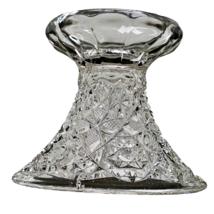 FOSTORIA ROSBY Antique Clear Pressed Cut Glass Stand Base For Punch Bowl 1910+ - £23.97 GBP