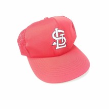 St Louis Cardinals Mesh Trucker Snapback Hat Vintage 90s MLB - £15.82 GBP