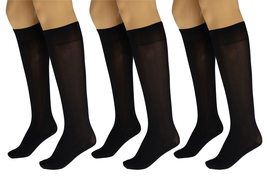 AWS/American Made Massage Nylon Sheer Knee High Stockings for Women Reinforced T - £7.02 GBP