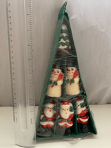 Vintage Wax Miniature Candles-Christmas 3&quot; Snowmen Santas Tree Holiday D... - $22.00