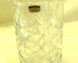 Polonia Crystal Vase Star Pinwheel Horizontal Poland - £97.30 GBP