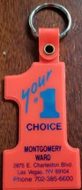 Montgomery Ward &quot;Your #1 Choice&quot; Las VEgas, NV Promo Keychain, vintage - £5.43 GBP