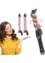 3 In 1 Automatic Curling Iron Ceramic Coated Replaceable Heating Barrels... - £30.62 GBP