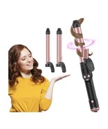 3 In 1 Automatic Curling Iron Ceramic Coated Replaceable Heating Barrels... - $39.59
