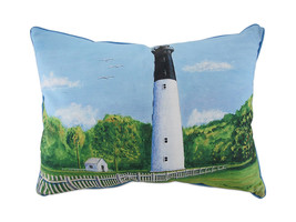 Betsy Drake Huntington Island In Outdoor Decorative Throw Pillow 16in.X20in. - £39.14 GBP
