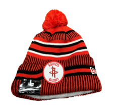 New NWT Houston Rockets New Era Logo Sport Cuffed Pom Knit Beanie Hat - £19.40 GBP