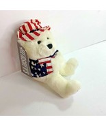New Hersheys Plush Uncle Sam Bear  9&quot; Tall Fourth of July Hat and shirt  - £10.24 GBP