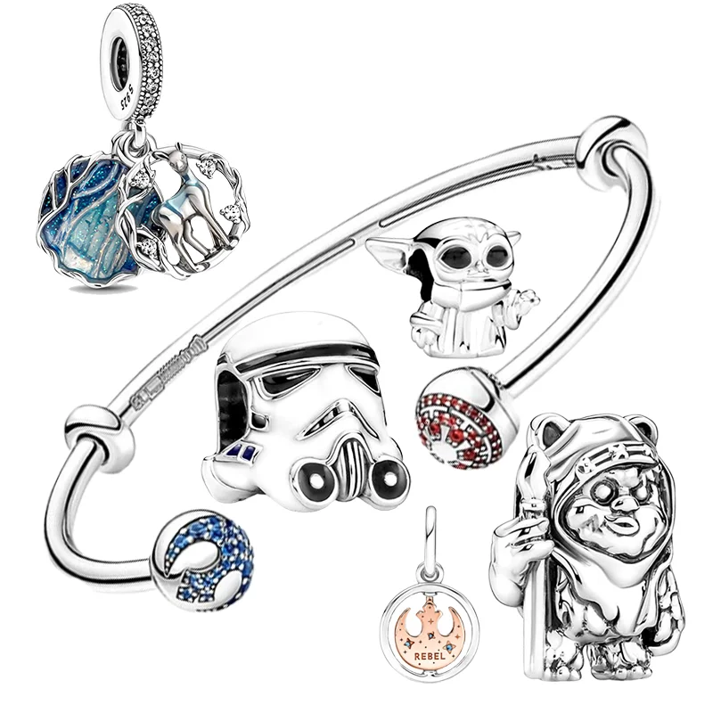 Game Fun Play Toys 2022 New 925 Silver   Rescuer Star Charms Wars A For Original - £23.18 GBP