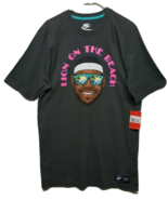 New Nwt Nike Lebron James Lion On The Beach Gray Shirt Sz LT Large Tall ... - £29.86 GBP