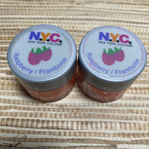 NYC New York Color Raspberry 502A Fruit Flavored Lip Gloss Lot of 2 - £6.95 GBP
