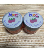 NYC New York Color Raspberry 502A Fruit Flavored Lip Gloss Lot of 2 - £6.98 GBP