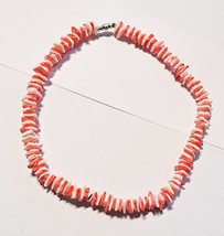 Vintage Seashell Choker Necklace 15 1/2 inches Long - $7.95