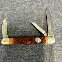 Vintage Camillus NY USA Boy Scout 3 BLADE, CAMW3E, Whittlers Pocket Knife - $51.92