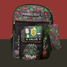 Bioworld Kids 6-Piece Minecraft Backpack Set  - $39.99