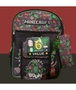 Bioworld Kids 6-Piece Minecraft Backpack Set  - $48.85 CAD
