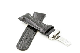 20mm 22mm 24mm Black Leather Watch Band Joe Rodeo Jojo New Jo Jo - $48.98