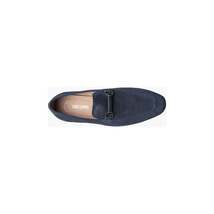 Stacy Adams Wydell Moc Toe Bit Slip On Shoes Navy Suede 25588-415 image 5