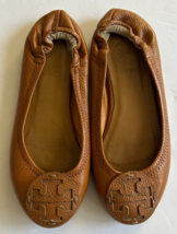 Tory Burch Tan Slip On Flat Ballet Shoes Women’s Size 7L - £30.22 GBP