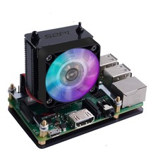 Raspberry Pi Cooling Fan, Raspberry Pi Ice Tower Cooler, Rgb Cooling Fan With Ra - £26.88 GBP