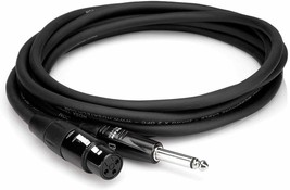 Hosa - HMIC-010HZ - Pro REAN XLR Female to 1/4" TS Hi-Z Microphone Cable -10 ft. - $19.95