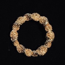 Vintage Emmons Gold Tone Textured And Twisted Wreath Brooch (5169) - £19.95 GBP