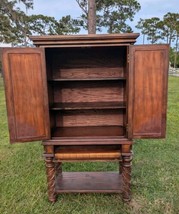 Armoire Converted to Multi Shelf Storage Organizer Cabinet for Clothes Bookcase image 2