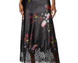 Alice + Olivia Maeve Midi Slip Skirt With Lace Trim Size 4 - $263.34