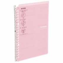 Kokuyo Campus Smart B5 Ring Binder 26 Rings Loose Leaf Pink Japan free ship - £13.75 GBP