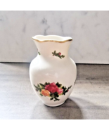 1962 ROYAL ALBERT OLD COUNTRY ROSES GOLD TRIM MINIATURE VASE - €24,67 EUR