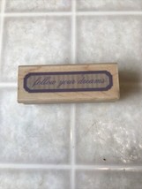 Inkadinkado Follow your Dreams Graduation Rubber Stamp 94139 - $7.01