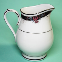 Noritake Etienne 10-oz Creamer Platinum Trim # 7260 Fine China - $20.00