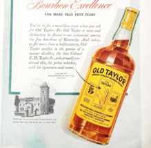 1942 Old Taylor Kentucky Bourbon Advertisement Whiskey Liquor Distillery... - $468.48 MXN