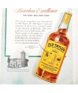 1942 Old Taylor Kentucky Bourbon Advertisement Whiskey Liquor Distillery... - €21,47 EUR