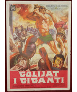 1963 Original Movie Poster Goliath Against the Giants Guido Malatesta - £37.21 GBP