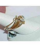10k .25ct Diamond Marquise Ring &amp; Band Wed Set Size 6.5 Yellow Gold New ... - $1,018.72 CAD