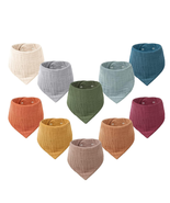 Muslin Baby Bibs 10 Pack Baby Bandana Drool Bibs 100% Cotton for Unisex ... - $417.87 MXN