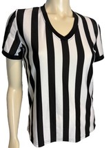 Dick&#39;s Sporting Goods V-Neck Referee Shirt Black/White Adult Small - $282.53 MXN