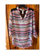 No Boundaries women&#39;s size L 11/13 Aztec print top - $475.17 MXN