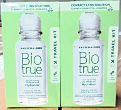 NEW 4 Pack Bausch + Lomb Biotrue Multi-purpose Contact Lens Solution 2 OZ size  - £11.86 GBP