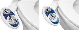 Luxe Bidet Neo 320 - Self Cleaning Dual Nozzle - Hot And Cold, Blue And White - £93.51 GBP
