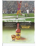 80&#39;s Kessler Whiskey Print Ad Vintage 8.5&quot; x 11&quot; - $20.06