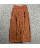 Alexander Campbell Skirt Womens 6 Brown Tribal Maxi Vintage 100% Cotton USA - €24,84 EUR