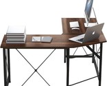 Coral Flower L-Shaped Desks For Home Office - Corner Computer Desk Writi... - £87.30 GBP
